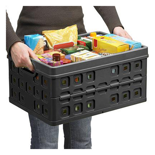 Storage crate (46 litre, black) | Sunware Folding 216553 - 3