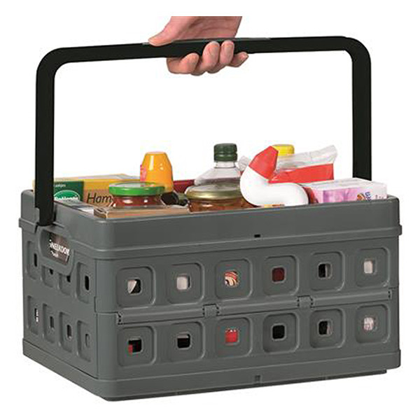 Storage crate with handles 24L | black | Sunware Folding 216558 - 4