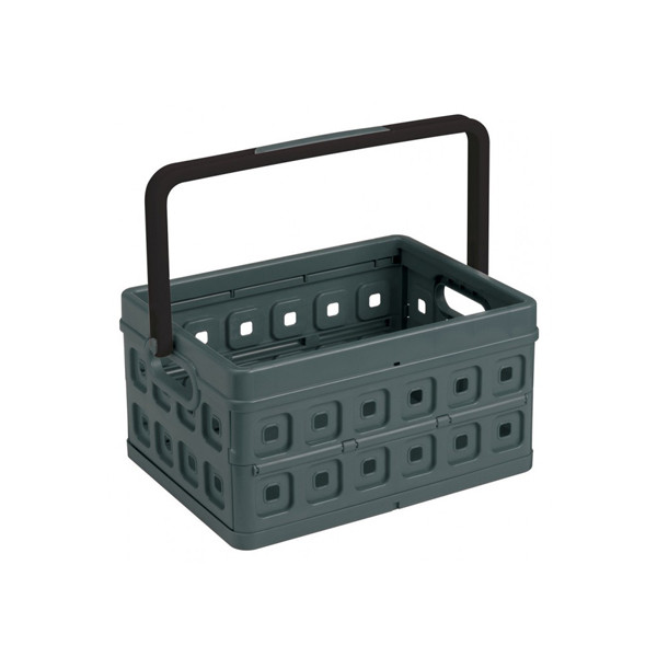 Storage crate with handles (24 litre, black) | Sunware Folding 216558 - 1