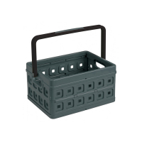 Storage crate with handles (24 litre, black) | Sunware Folding 216558