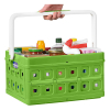 Storage crate with handles (24 litre, green) | Sunware Folding 216556 - 4
