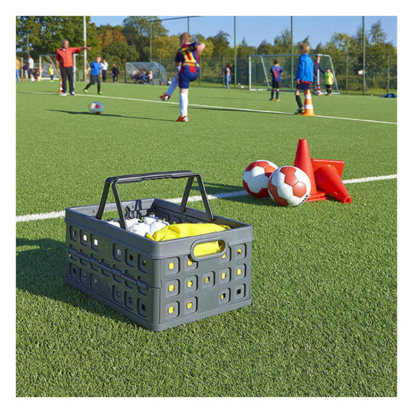 Storage crate with handles (32 litre, grey) | Sunware Folding 216549 - 3