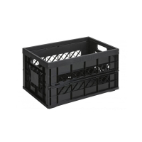 Sunware black heavy duty folding crate, 45 litres 57700612 216559