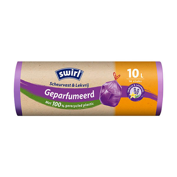 Bin bag (10L) with drawstring | Swirl Scented | 14-pack SSW00096 - 1