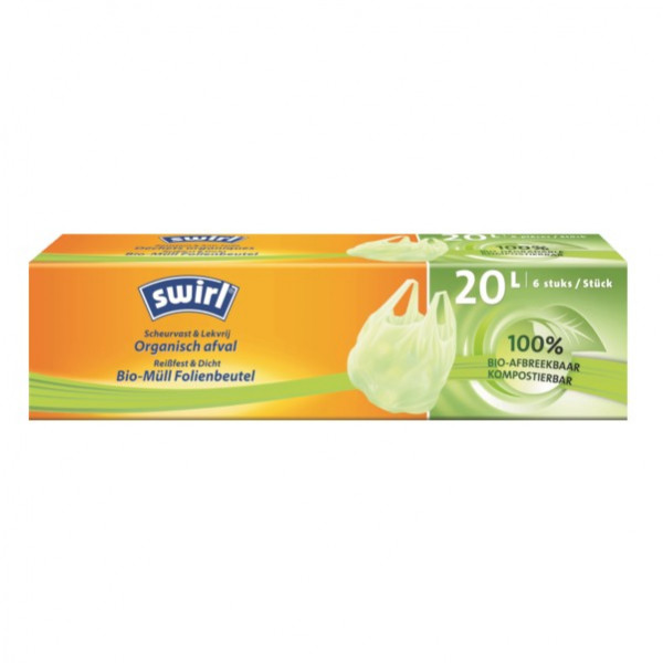 Bin bag (20L) | Swirl Organic Waste | 6-pack SSW00053 - 1