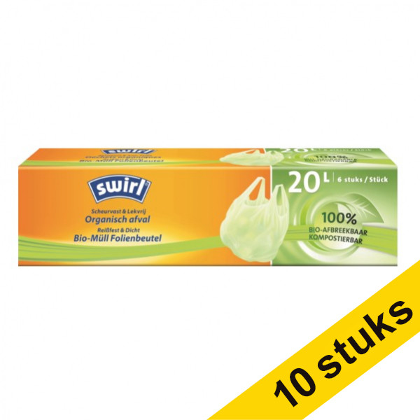 Swirl Bin bag 20L | Swirl Organic Waste 6-pack x10  SSW00054 - 1