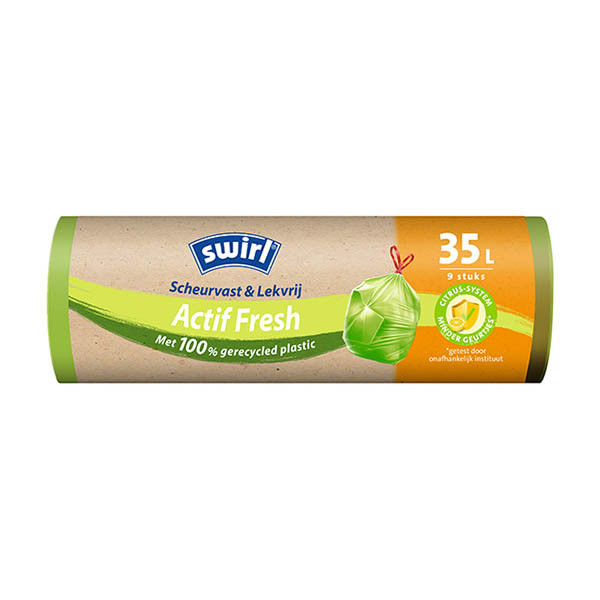 Bin bag (35L) tear-resistant & leak-proof | Swirl Actif Fresh | 9-pack SSW00084 - 1