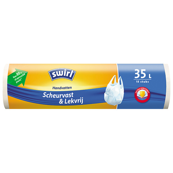 Bin bag (35L) with handle | Swirl | 15-pack SSW00080 - 1