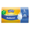 Bin bag (5L) with handle | Swirl Antibacterial Bathroom | 40-pack