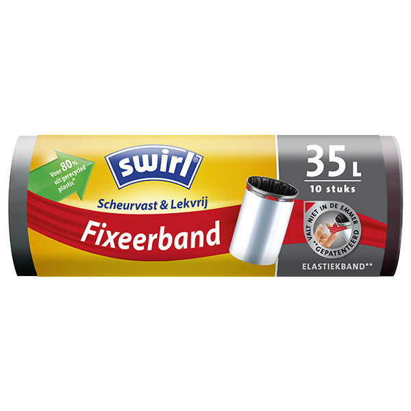Swirl garbage bags fixing belt for pedal bins, 35 litres (10-pack) 6772443 SSW00090 - 1