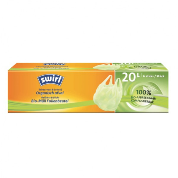 Swirl organic waste garbage bags, 20 litres (6-pack)  SSW00053 - 1