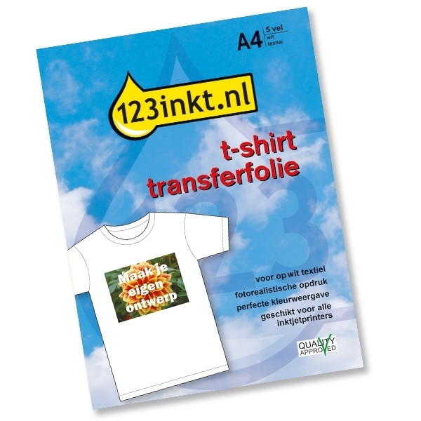 T-shirt transfer paper | 123ink | 5 sheets 060800 - 1