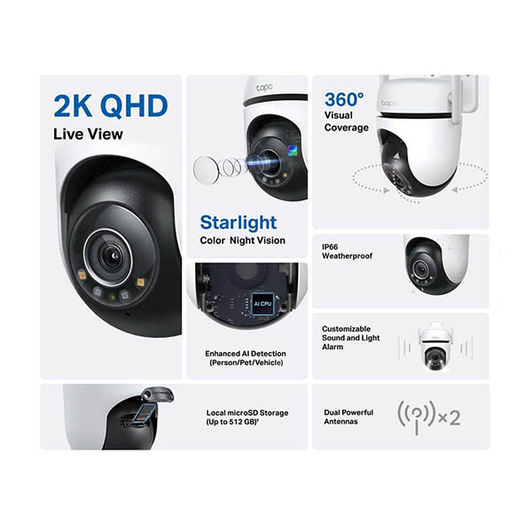 Tapo TP-Link C520WS Outdoor Wi-Fi Security Camera 828664 - 2