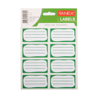 Book labels | green | Tanex | 40 labels 404148