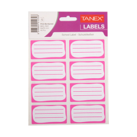 Book labels | pink | Tanex | 40 labels 404150