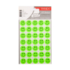 Tanex Smiling Face small neon green stickers (2 x 35-pack)
