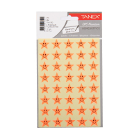 Tanex Stars neon red stickers (2 x 40-pack) TNX-303 404123