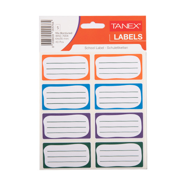Tanex assorted book labels (40-pack) BRD-7004 404147 - 1