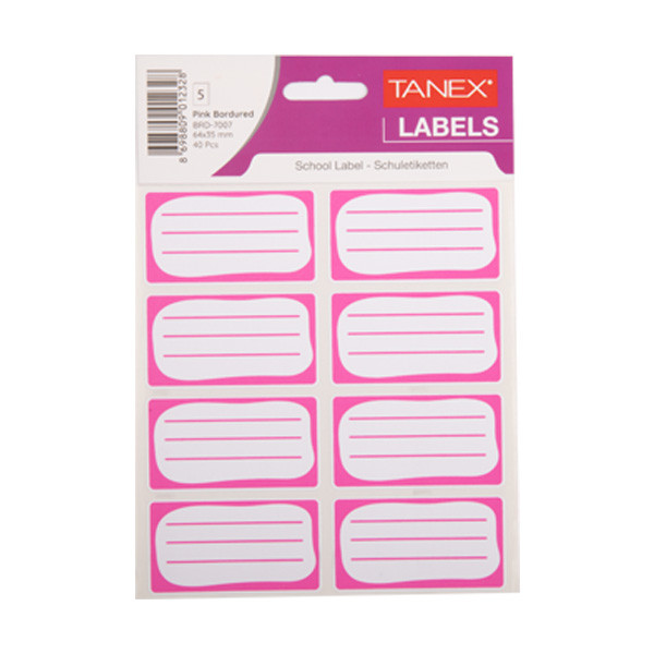 Tanex pink book labels (40-pack) BRD-7007 404150 - 1
