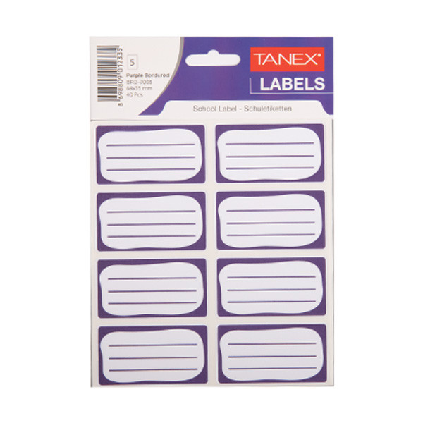 Tanex purple book labels (40-pack) BRD-7008 404151 - 1