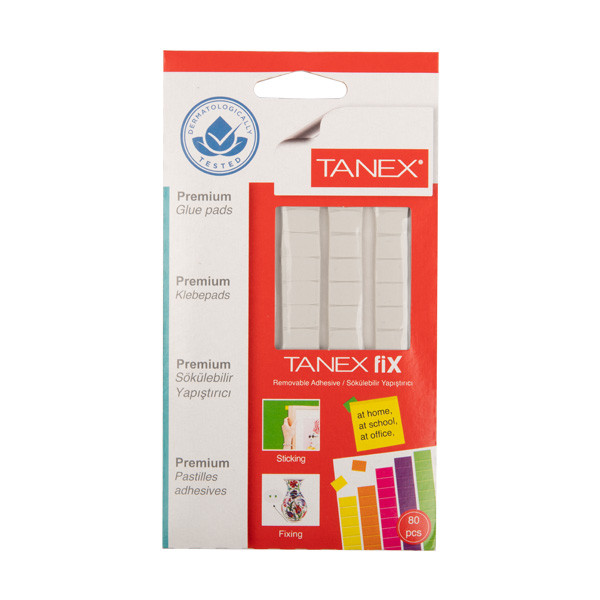Tanex removable adhesive pads (80-pack) T-FixWhite 404152 - 1