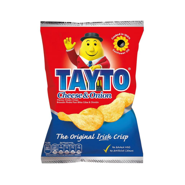 Tayto Cheese and Onion crisps (50-pack) 763335 423336 - 1