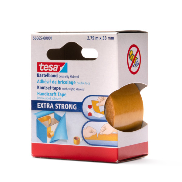 Tesa 56665 double-sided tape with release layer, 38mm x 2.75m 56665-00001-01 202271 - 1