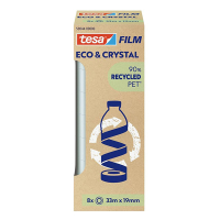 Adhesive tape 19mm x 33m | Tesa Eco & Crystal | 8-pack 203383
