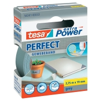 Cloth tape 19mm x 2.75m (grey) | Tesa Extra Power 202278