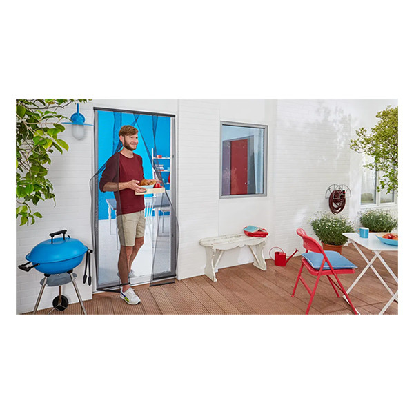 Door screen 120 x 250cm standard | anthracite | Tesa Insect Stop STE01016 - 2