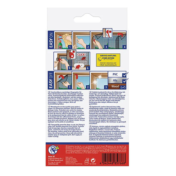 Door screen 65 x 220cm comfort | white | Tesa Insect Stop | 2-pack STE00018 - 2
