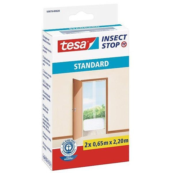 Door screen 65 x 220cm standard | white | Tesa Insect Stop | 2-pack STE00021 - 1