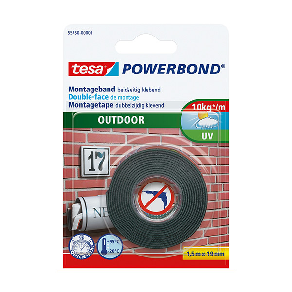 Double-sided mounting tape 19mm x 1.5m | Tesa Powerbond Outdoor 203365 - 1