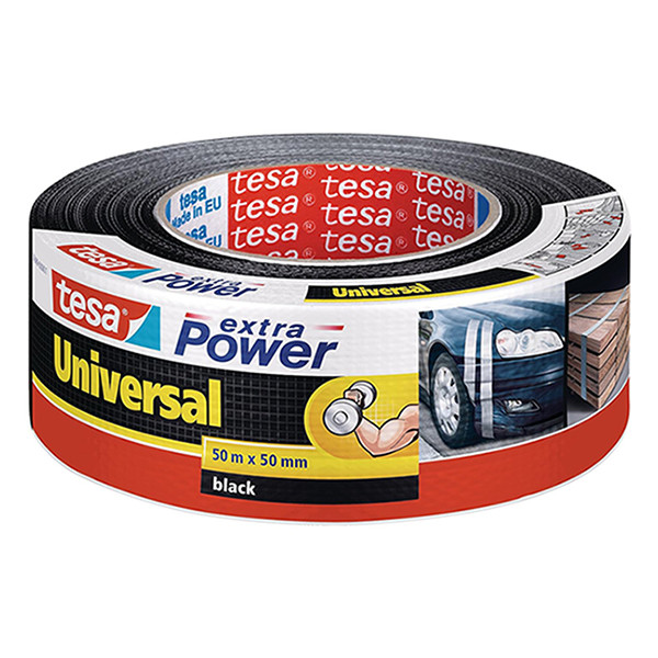 Duct tape 50mm x 50m | Tesa Extra Power Universal black 203377 - 1