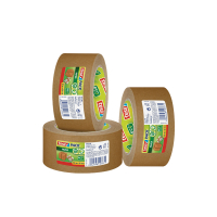 Tesa Eco Strong Adhesive brown paper packing tape, 50mm x 50m (3 rolls)  203304