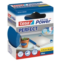 Tesa Extra Power Perfect blue cloth tape, 38mm x 2.75m 56343-00036-03 202281