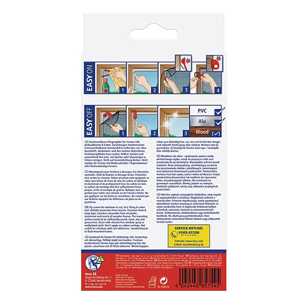 Tesa Insect Stop Comfort white fly screen, 130cm x 130cm 55396-00020-00 STE00007 - 