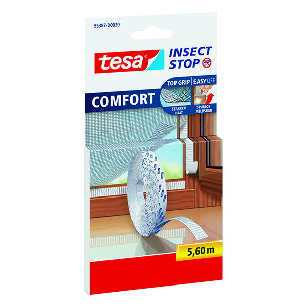 Tesa Insect Stop velcro fly screen refill roll, 9mm x 560cm 55387-00020-00 203362 - 1