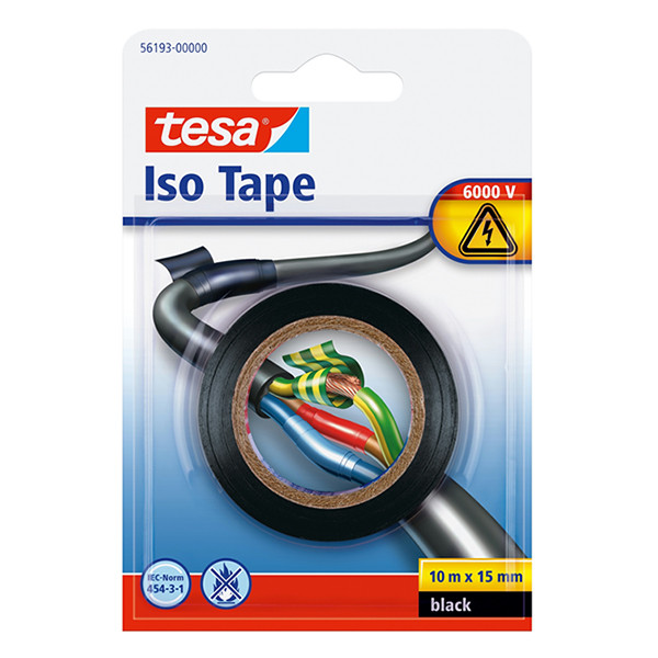 Insulation tape 15mm x 10m (black) | Tesa 203388 - 1