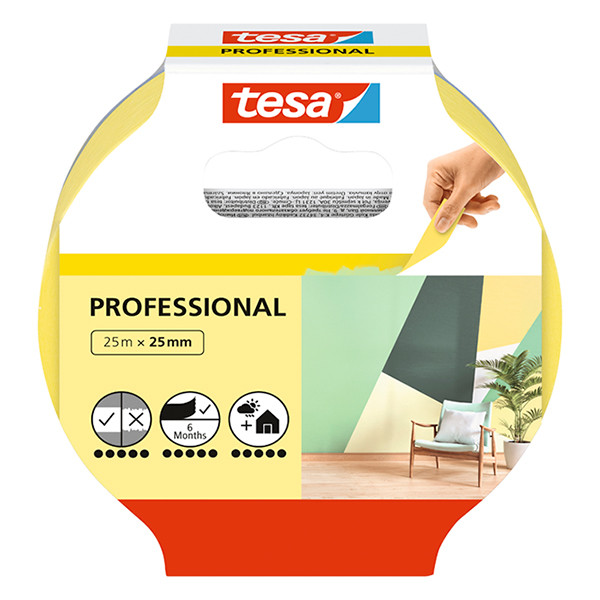 Masking tape (25mm x 25m) | Tesa Professional 203356 - 2