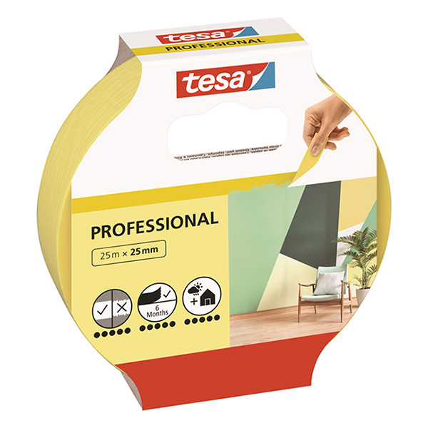 Masking tape (25mm x 25m) | Tesa Professional 203356 - 1