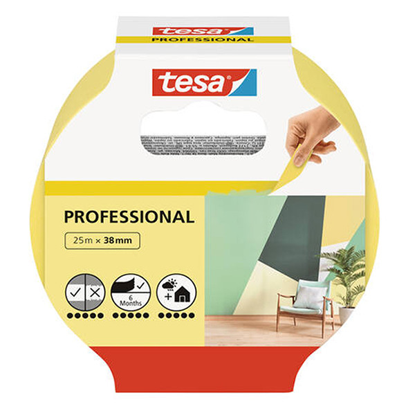 Masking tape (38mm x 25m) | Tesa Professional 203363 - 2