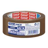 Tesa Pack Strong brown packaging tape, 38mm x 66m (3-pack) 57166-00000-05-3 202363