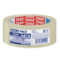 Tesa Pack Strong transparent packing tape, 38mm x 66m 202328