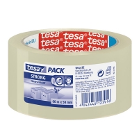 Tesa Pack Strong transparent packing tape, 50mm x 66m (1 roll) 57167-00000-05 202330