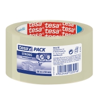 Tesa Pack Strong transparent packing tape, 50mm x 66m 202330
