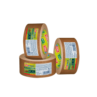 Packing tape 50mm x 50m (brown paper) | Tesa Paper Standard | 3-pack