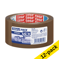 Packing tape 50mm x 66m (brown) | Tesa Strong | 12-pack 202003