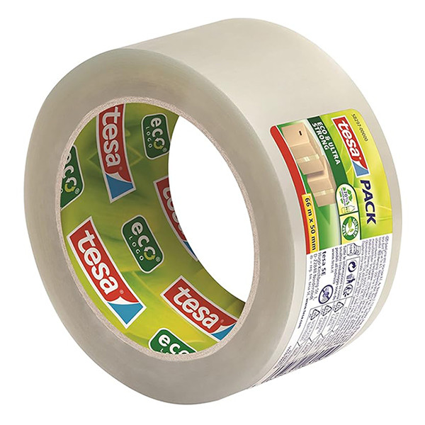 Packing tape 50mm x 66m (transparent) | Tesa Pack Eco & Ultra Strong 203381 - 5
