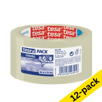 Packing tape 50mm x 66m (transparent) | Tesa Strong | 12-pack 202001
